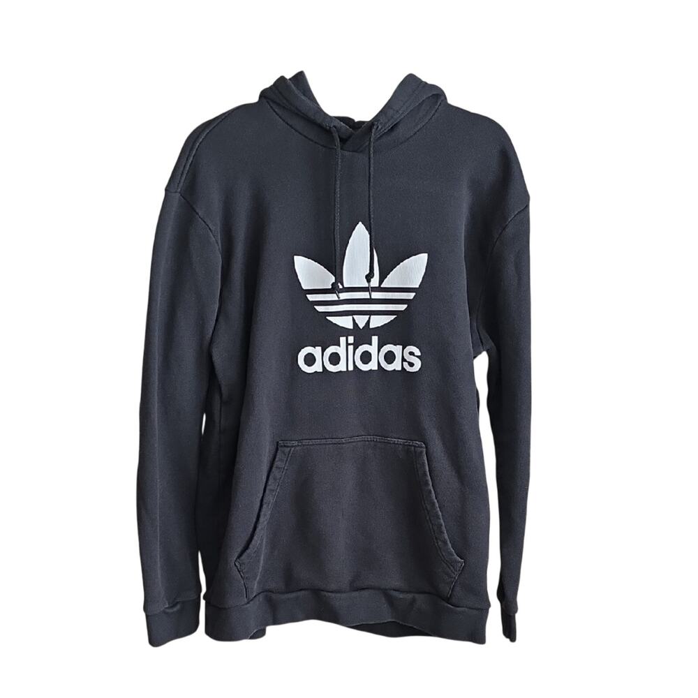 Adidas Originals Adicolor Classics Trefoil Hoodie Black White Mens Size XL